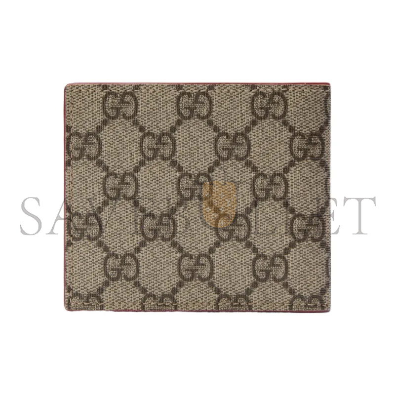 GUCCI RED INTERIOR GG BI-FOLD WALLET 768243 (21*9cm)